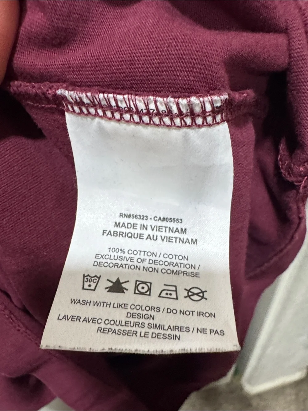 Jordan Plaid Logo Graphic T-Shirt Burgundy XL Cotton Tee